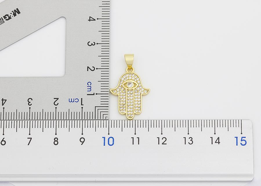 Women Men Hot Sale Hamsa Hand Necklace Gold Color AAA Zircon Evil Eye Pendant & Chain Hip Hop Turkish Lucky Jewelry Gifts
