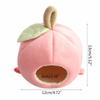 Small Animal for Apple Hammock Soft Bed Hideout Toy for Ferret Parrot Hamster Playing Swinging House Cage Decor X3UC