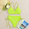 2025 European American Lace-up Bikini: High-End Women's Split Swimsuit, Sexy and Stylish Swimwear.