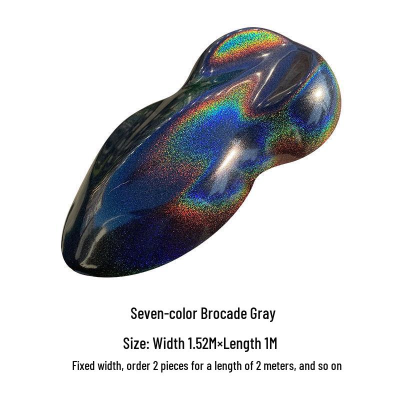 Laser Color Change Film: 7-Color Pearlescent Wrap for Full Car In White, Gray, or Black