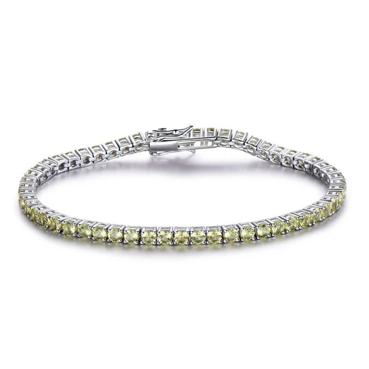 

Citrine Tennis Bracelet -925 Sterling Silver