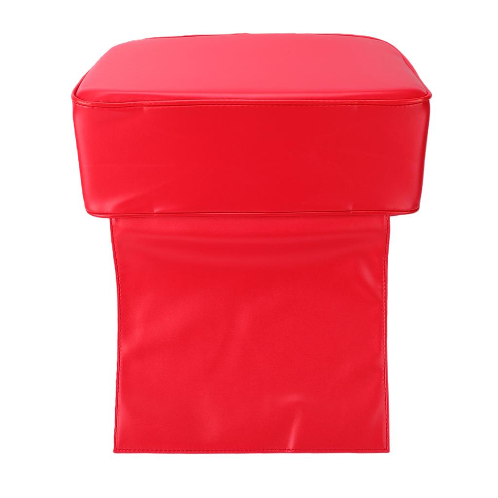 Child Hairdressing Chair Cushion PU Thickened Soft Barber Chair   Pad Small Size Red