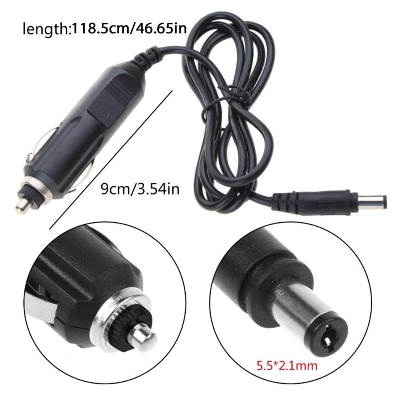 12V Heavy Duty for DC5.5x2.1mm Plug Cigarette-lighter Adapter Power Supply Cord For Car Inverter Air-Pumps Electric Cup