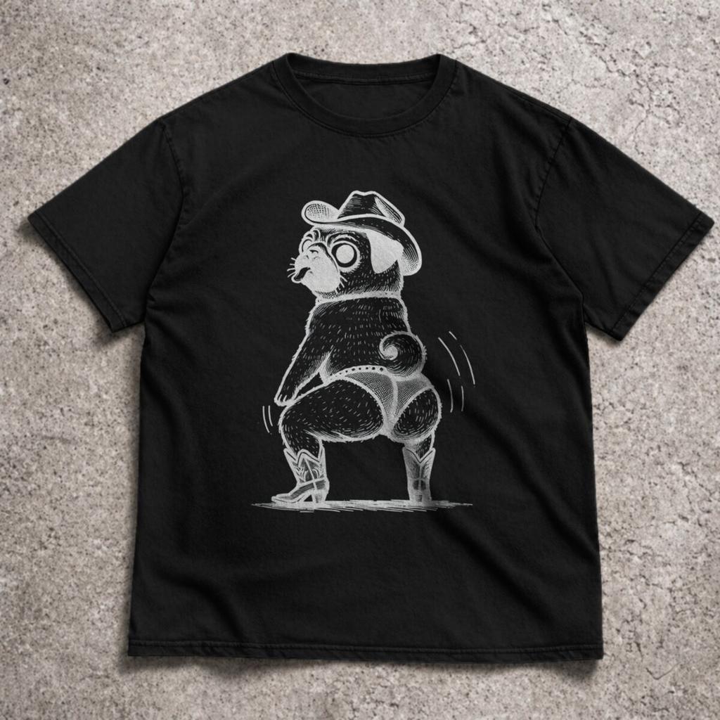 Funny Dog Tshirt for Mens Street Fashion Casual Tops Vintage Short Sleeved Oneck Tshirt Funny Animal Aesthetic T Shirt