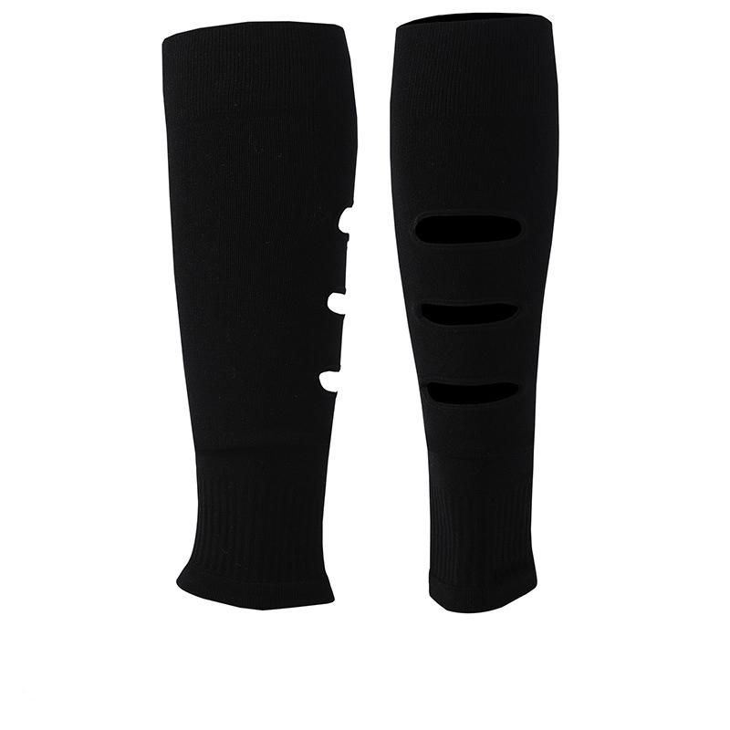 Men’s Over Knee Pressure Leg Socks Breathable Calf Knee Sleeves Hole Sports Leg Wraps Protective Leg Guards For Football Training And Performance