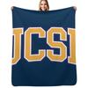Ucsb - College Font Throw Blanket Cozy Throw Blanket for Bed Sofa Chair
