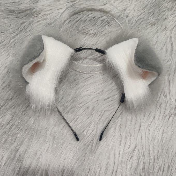 Handgefertigtes Stirnband mit gefalteten Hundeohren für Cosplay & Comic-Con
