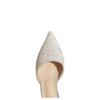 Baotou Hollow High Heels Damen Frühling und Herbst Feiner Absatz Spitz Pailletten Perlenkette Einzelne Schuhe Damen