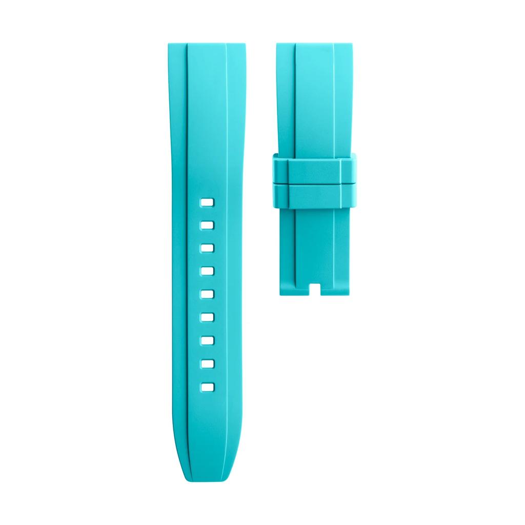 18/19/20/21/22/23/24mm Quick Release Fluororubber FKM Rubber Strap Smartwatch Men Women Wristband Universal Bracelet Accessories