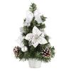 2025 AYOYO 20-40cm Mini Albero Artificiale Oro Argento Decorazione Albero di Natale Decorazione Regalo di Natale per la Famiglia