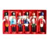6pcs/set Figurines Soldier Puppet Pendant Painted Nutcracker Doll Nutcracker Puppet  Car Pendant
