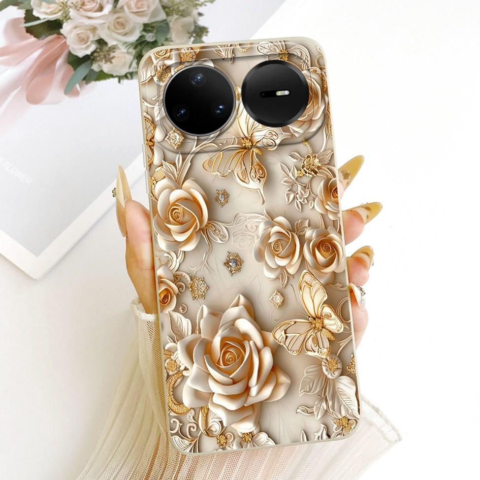 Casing For Huawei Nova 15 Pro Cover Silicone Luxury Fashion Flowers Kawaii Cute Painted Shockproof Case For Huawei KLE-AL00U