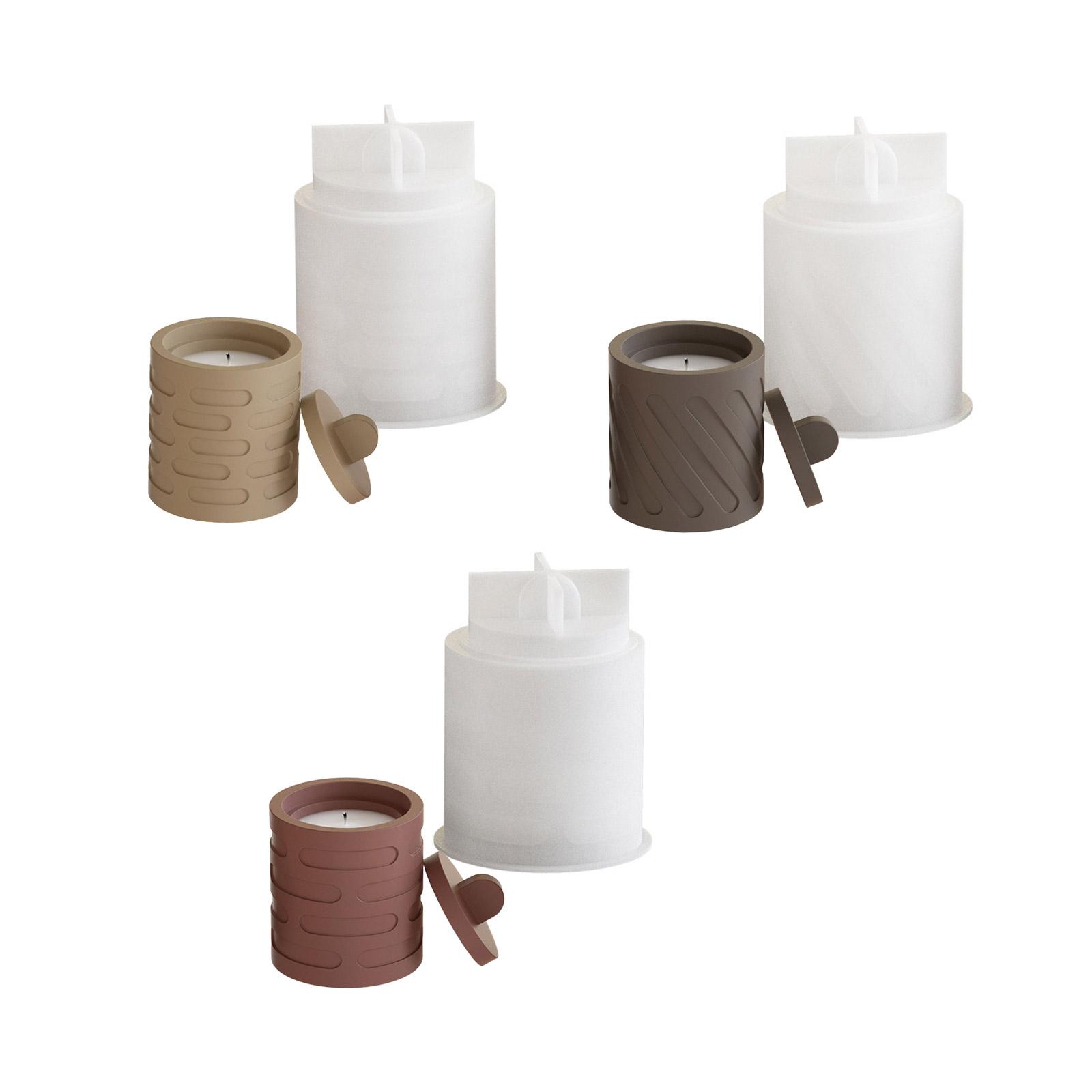 

Гибкая силиконовая форма для банок с крышкой для литья из эпоксидной смолы, контейнер для хранения украшений и конфет, украшение для дома A