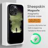 Metal Gear Hot Game Phone Case For iPhone 17 16 15 14 13 12 11 Plus Pro Max  High-end Luxury Magsafe Sheepskin