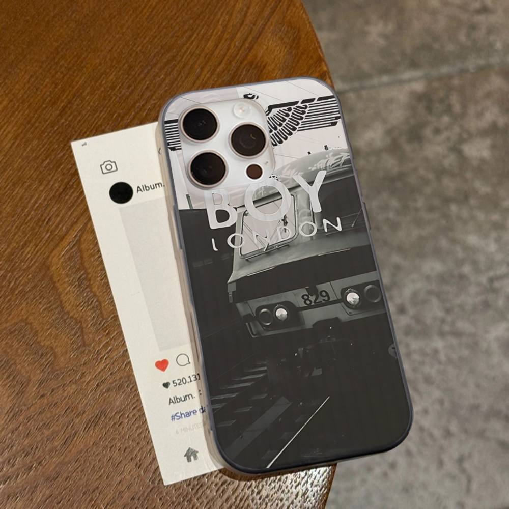 Classic Punk Logo B-Boy L-London For IPhone 17 16 15 14 13 12 11 Pro Max Plus Pro Corrugated Shockproof Matte Phone Cover