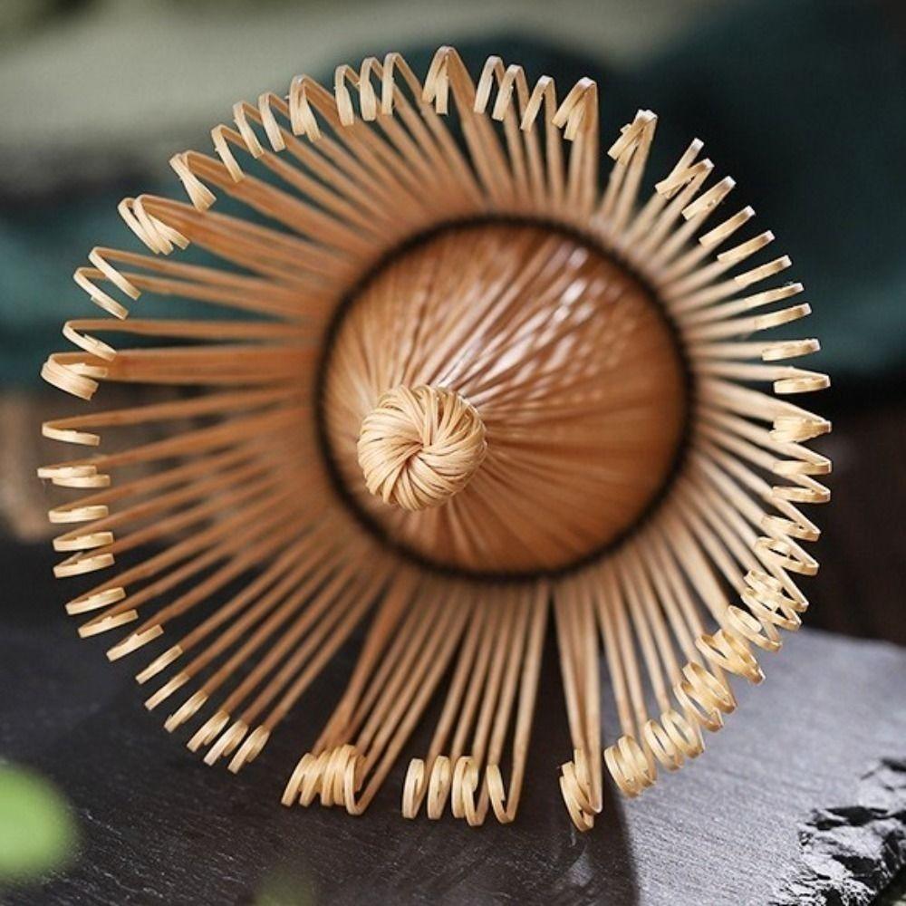 6PCS Traditional Bamboo Ceramic Japanese Matcha Tea Set Reusable Food Grade Matcha Stirring Brush Safe Matcha Whisk
