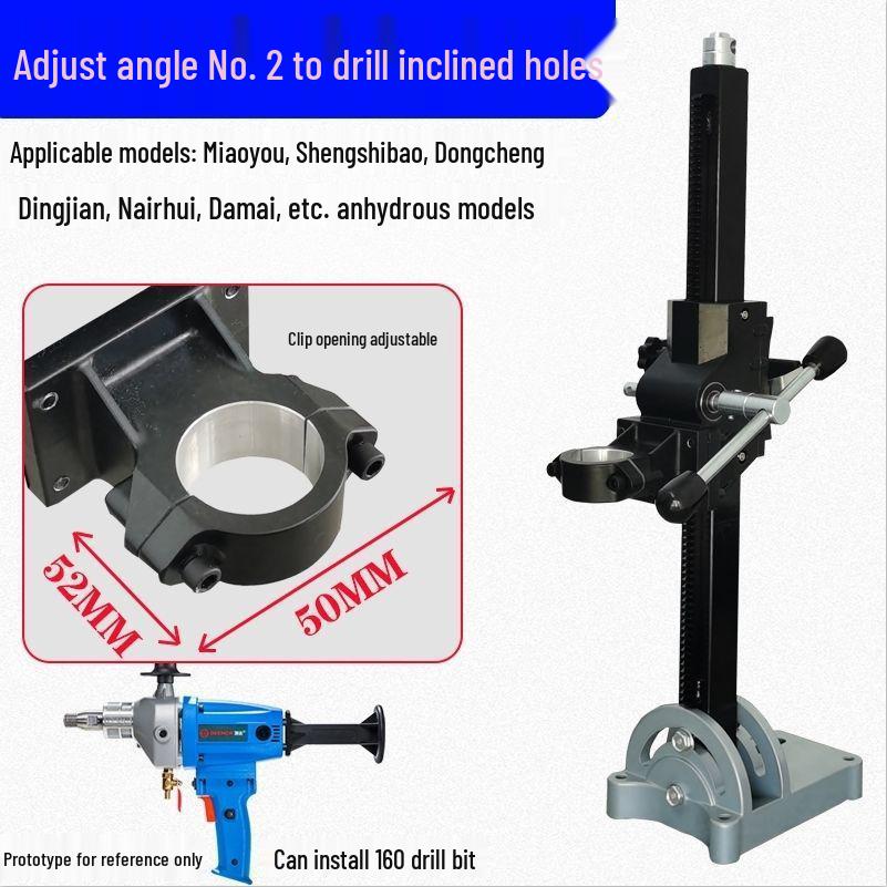 Adjustable Angle Handheld Drill Hole Punching Support Bracket