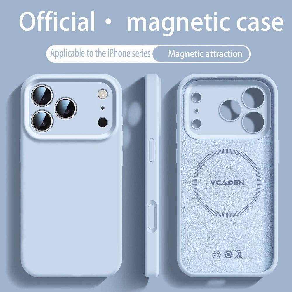 

Оригинальный жидкий силикон для чехла Magsafe для iPhone 17 15 12 16 14 13 Pro Max 16 Plus 17Pro Air Магнитный мягкий чехол Аксессуары iPhone 15
