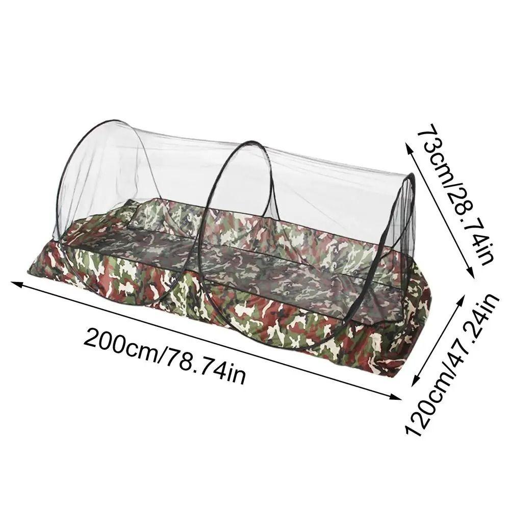 Folding Camo Camping Mosquito Net Tent Mesh Tent with Bottom Outdoor Mosquito Net Double Zipper Portable Mosquito Net Outdoor