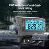 Solar Waterproof Motorcycle Bike Handlebar Electronic Clock Temperature Time Calendar 2Colors Backlight Display Moto Accessories