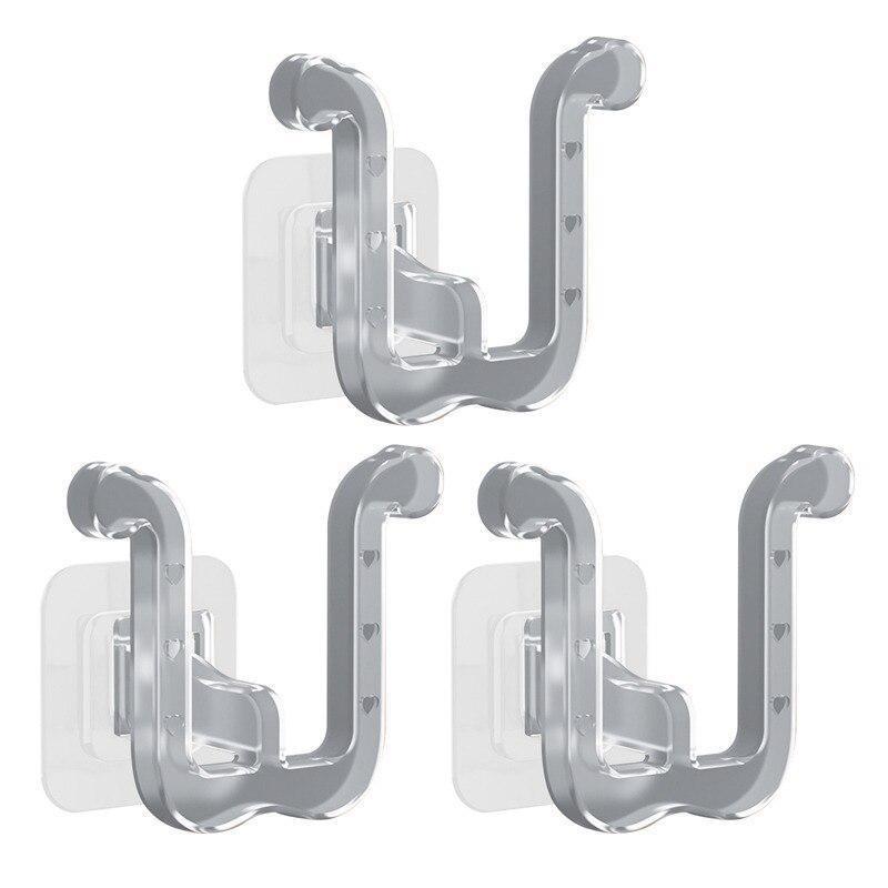 

Новая вешалка для тапочек без перфорации для ванной комнаты, крючок для тапочек, туалетная сливная стойка, настенная вешалка для хранения обуви в спальне прозрачный