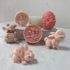 Non-stick Rabbit Candle Silicone Mold for Candle Making DIY Handmade Soap Mould Chocolate Cake Decorating Tool Crafts