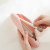 Silicone storage beauty bag, dust-proof makeup brush tool storage bag, travel portable makeup handbag