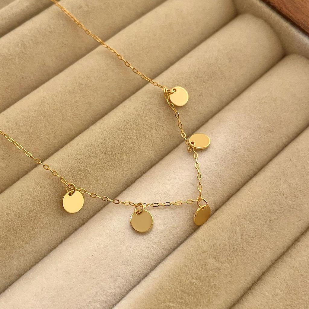 18K Gold Plated S925 Silver Tassel Bracelet: Sparkly, Round, Luxurious Design for Women