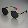 Metal Anti-Blue Light Glasses Women Men Vintage Round Frame Eye Protection Ultra Light Eyeglasses