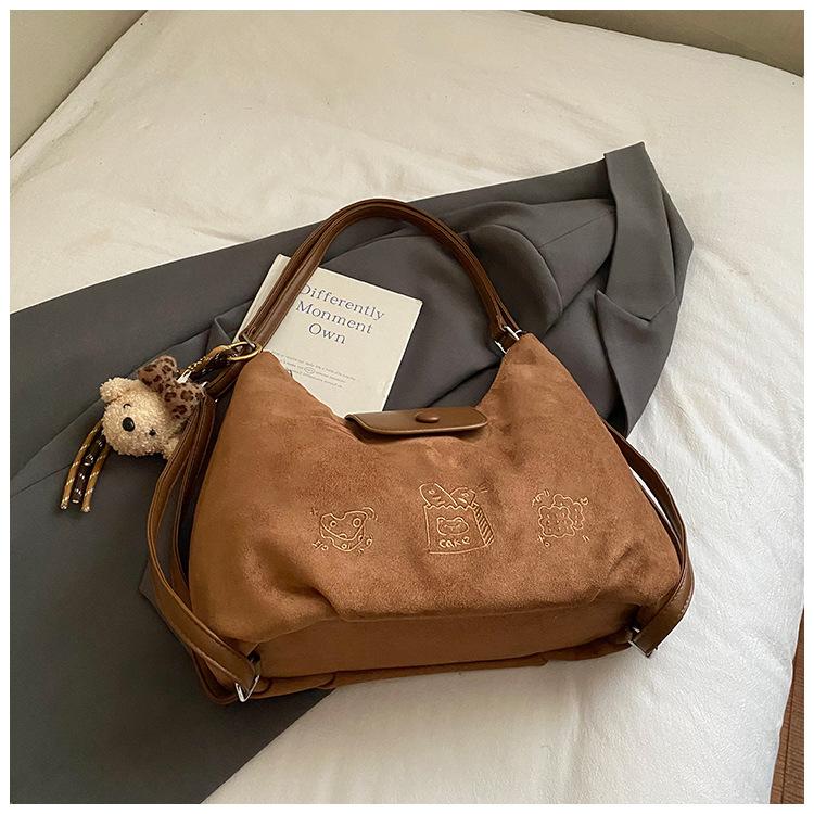 Bag Women's 2025 Autumn and Winter New Trendy Backpack Retro Travel Backpack Large Capacity Tote Bag Messenger Bag