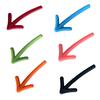 6pcs Set Creative Fun Arrow Shaped Refrigerator Magnets 3D Stereoscopic Message Board Holder