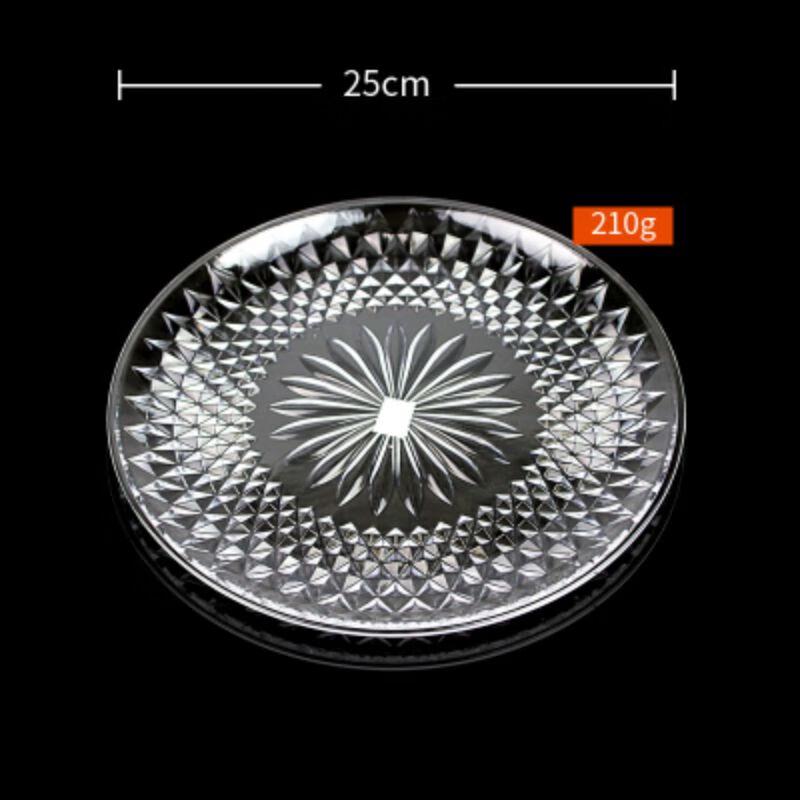 Acrylic Crystal Fruit & Snack Plate - 10 Pack