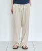 MINAV Comfort Linen Elastic Waist Single-Pleat Wide Pants [3 Colors]