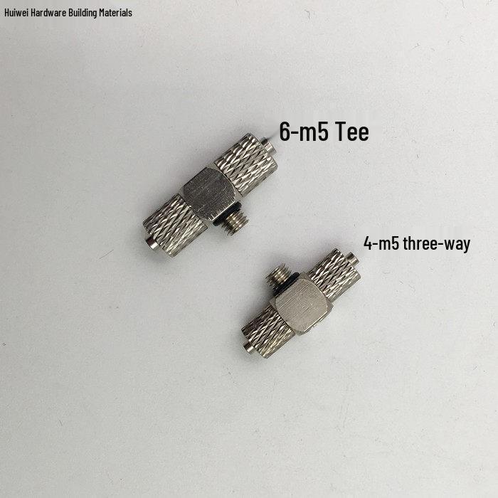 SMC Miniature Connector: Copper Thread, Straight-Through, 4/6-M5 Quick Connect Elbow, Pagoda Mini 4-M3 Air Connector.