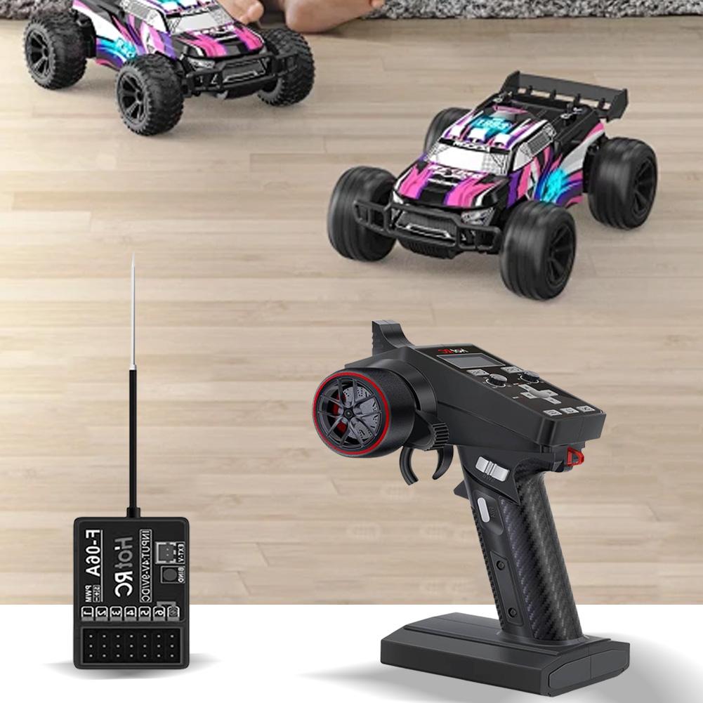 6CH 2.4G RC Transmitter with Receiver with LCD Screen Anti-Jamming Remote Controller Long Distance 300m for RC Car Crawler Boat