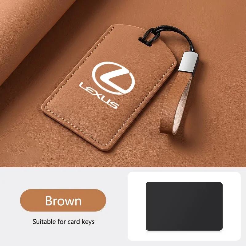 Leather Car Card Remote Control Key Case Cover Protect Holder Shell For Lexus F Sport ES LM GS IS NX RX LX LS RX300 Accessories