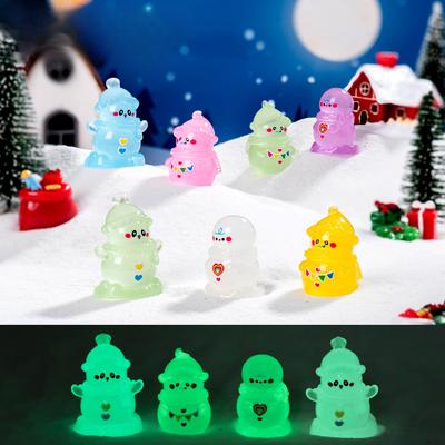 Vánoce Krásné Sněhové dekorace svítící ve tmě Diy Micro Krajina Sněhové dekorace Příslušenství Pryskyřičné dekorace