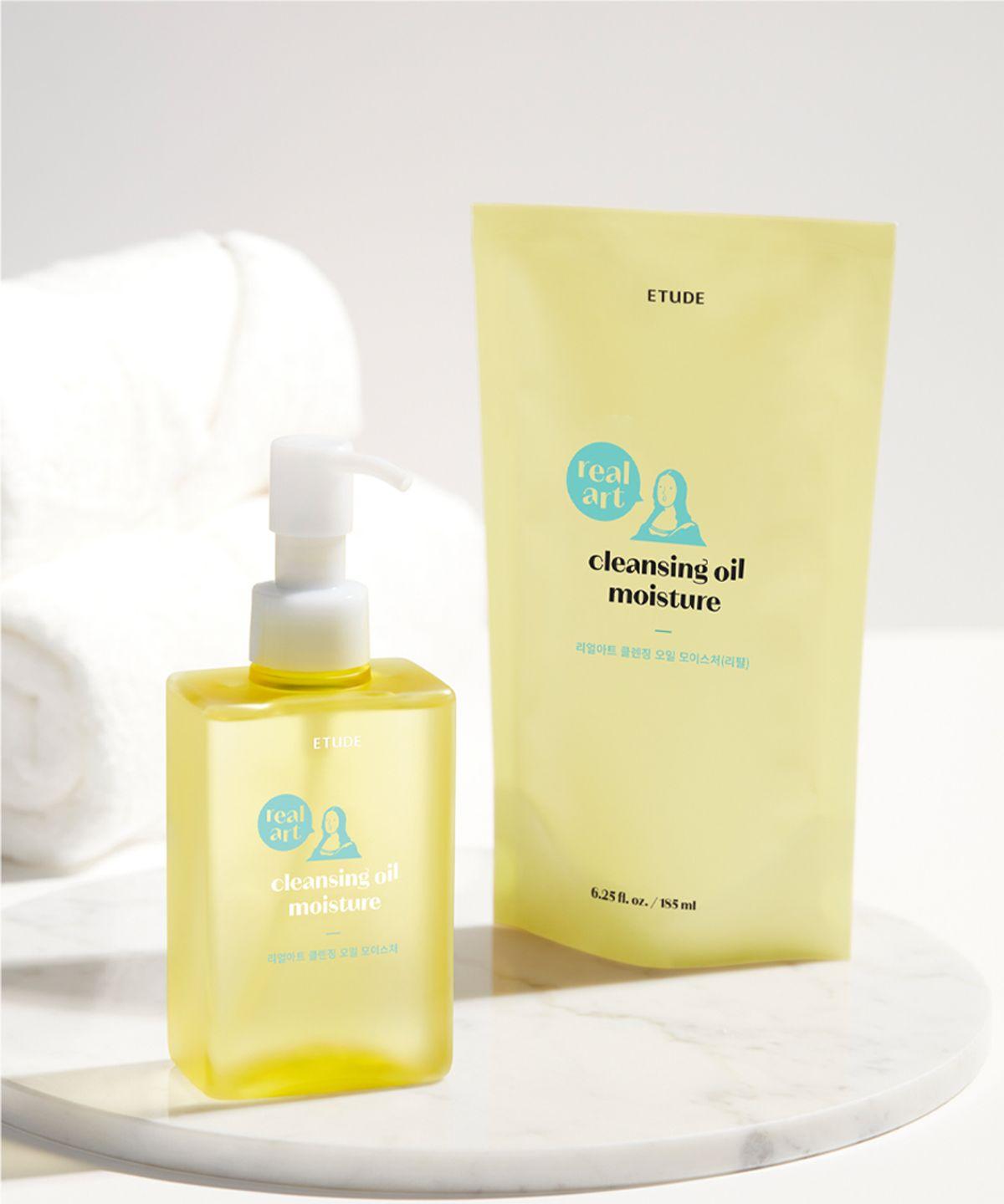 NEW Real Art Cleansing Oil Moisture 2-Piece Special Set (Main Product + Refill)