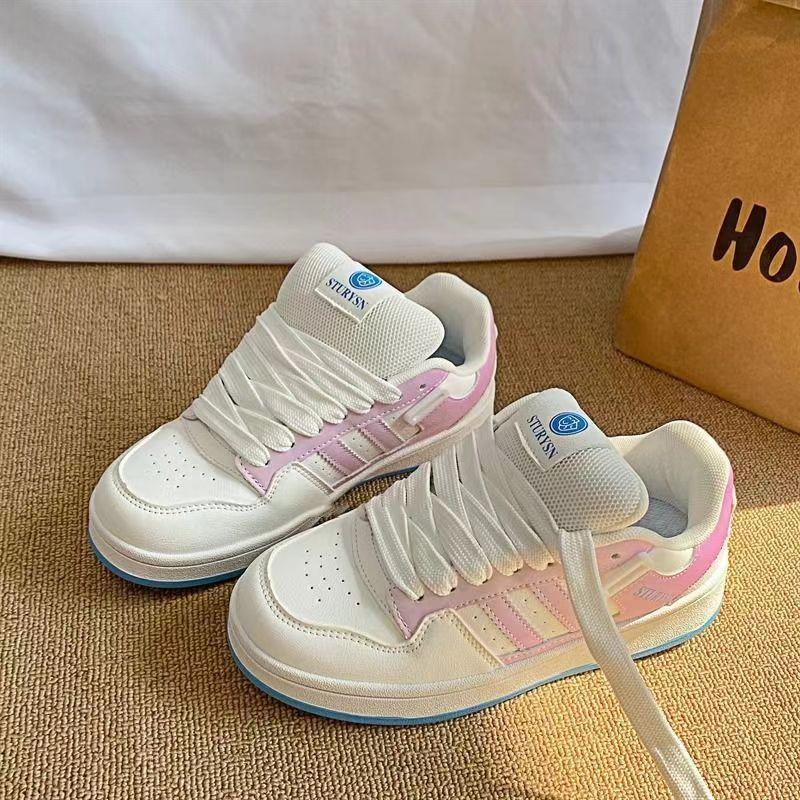 

UV gradual change color bread shoes women s autumn new vibe style shoes trendy student versatile board shoes air cushion 40