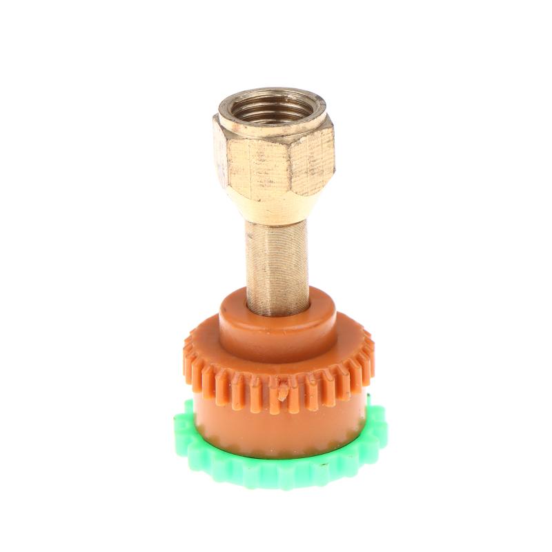 

14 Teeth 7/16-22 Teeth Nozzle Sprayer Nozzle Plastic Cap Copper Rod Nozzle Garden Hose Quick Connect Water Spray Hose Fittings зелений