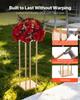 Wedding Flower Stand, 10PCS 60cm Column Flower Stand, Floral Stands with Metal Laminate, Cylindrical Cubic Floral Display Rack for Wedding, Party,
