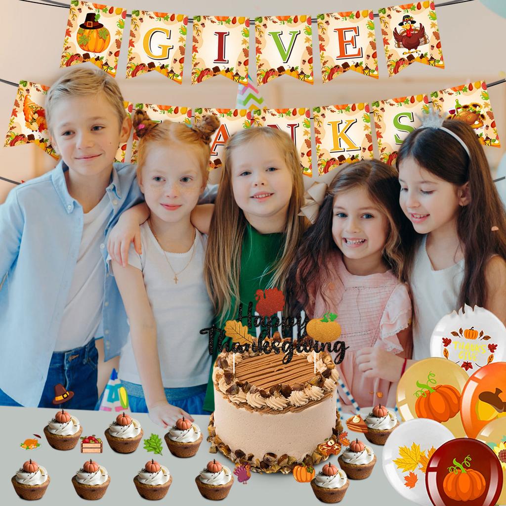 Thanksgiving Themed Party Decoration Set