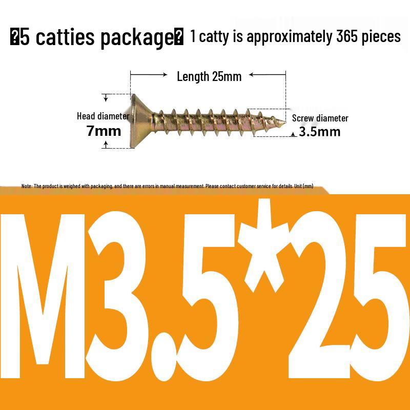 Eco-friendly Self-tapping Phillips Flat Head Screws for Fiberboard and Wall Panels