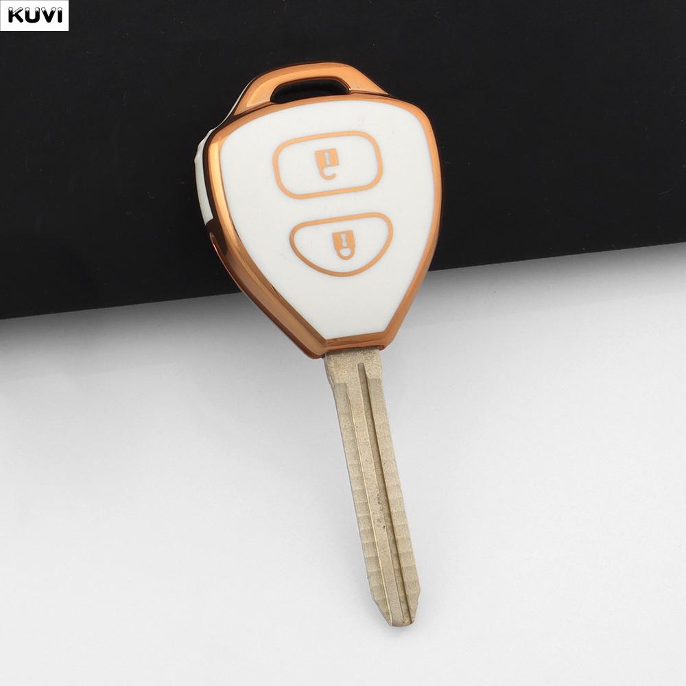 

2 3 Buttons Tpu Auto Key Case Cover For Toyota Rav4 Crown Avalon Venza Corolla Camry Reiz Matrix Auris Holder Fob Accessories