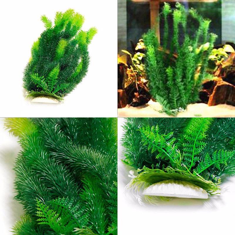 Aquarium Fish Tank Decorations: 46cm Simulation Underwater Plastic Aquatic Plants