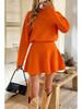 Seventeen Colors Slim Fit Half High Collar Knit Dress in Five Sizes