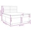 VidaXL Sommier à lattes de lit avec matelas Noir 200x200 cm Tissu, lit, lit à plate-forme, lit à panneaux, meuble de chambre 3292911