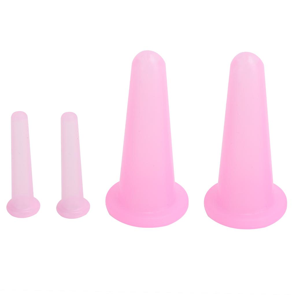 4Pcs Silicone Massage Cup Moisture Absorption Jar Face Cupping Cup Body Health Care