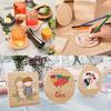 1/3/5Pcs Unfinished Natural Wood Coasters Non Slip Heat Resistant For Home Kitchen Coffee Bar Diy Projects