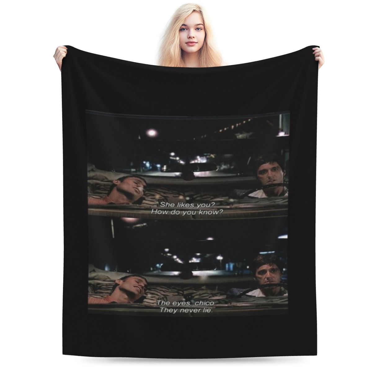 The Eyes Chico They Never Lie Personalized Soft Gift An UltraSoft Micro Fleece Blanket 75x100cm